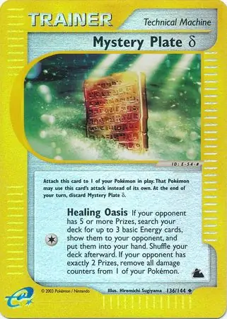 136/144 Mystery Plate δ SK Uncommon Reverse Holo
