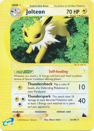 13/144 Jolteon SK Rare Reverse Holo