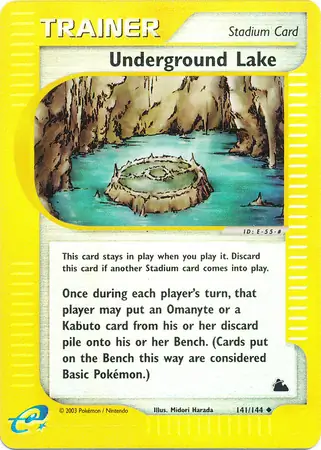 141/144 Underground Lake SK Uncommon Reverse Holo