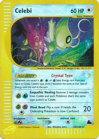 145/144 Celebi SK Rare Holo Reverse Holo