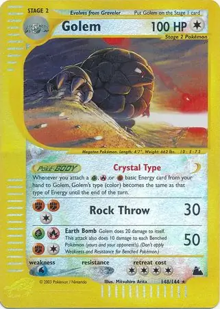 148/144 Golem SK Rare Holo Reverse Holo