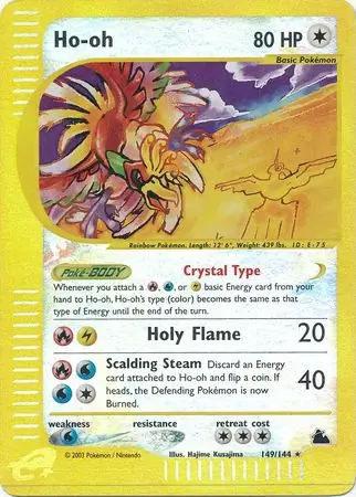 149/144 Ho-Oh SK Rare Holo Reverse Holo