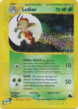 15/144 Ledian SK Rare Reverse Holo
