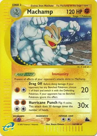 16/144 Machamp SK Rare Reverse Holo