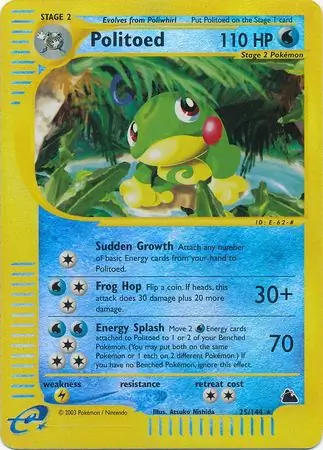 25/144 Politoed SK Rare Reverse Holo