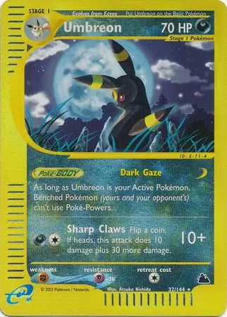 Umbreon Skyridge 32/144 Rare Reverse Holo