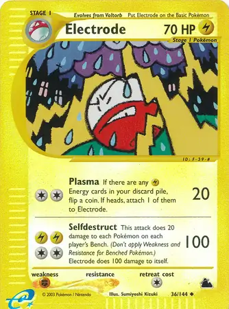 36/144 Electrode SK Uncommon Reverse Holo
