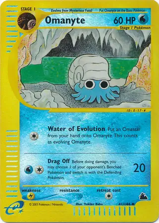 41/144 Omanyte SK Uncommon Reverse Holo