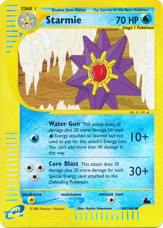 44/144 Starmie SK Uncommon Reverse Holo