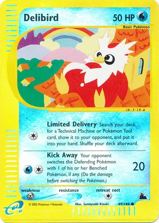 49/144 Delibird SK Common Reverse Holo