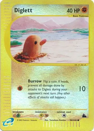 50/144 Diglett SK Common Reverse Holo