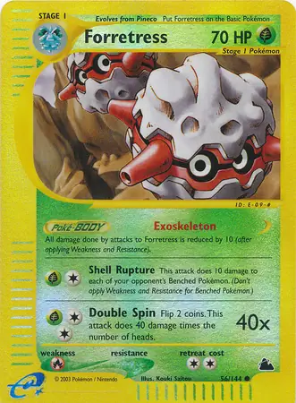 56/144 Forretress SK Common Reverse Holo