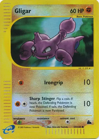 59/144 Gligar SK Common Reverse Holo