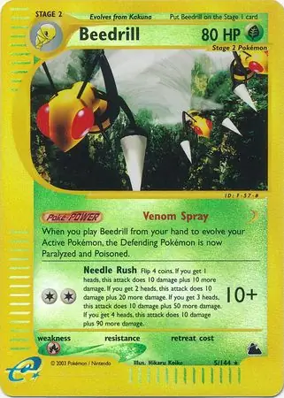 5/144 Beedrill SK Rare Reverse Holo