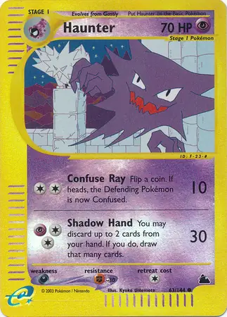 63/144 Haunter SK Common Reverse Holo