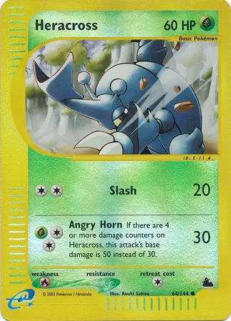 64/144 Heracross SK Common Reverse Holo