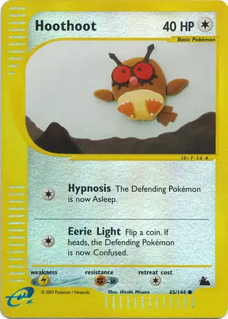 65/144 Hoothoot SK Common Reverse Holo