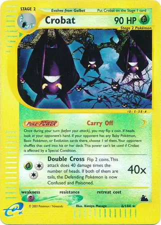 6/144 Crobat SK Rare Reverse Holo
