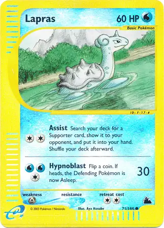 71/144 Lapras SK Common Reverse Holo