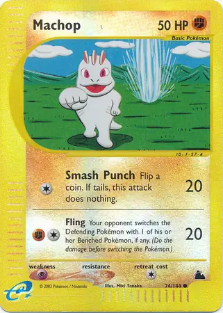 74/144 Machop SK Common Reverse Holo