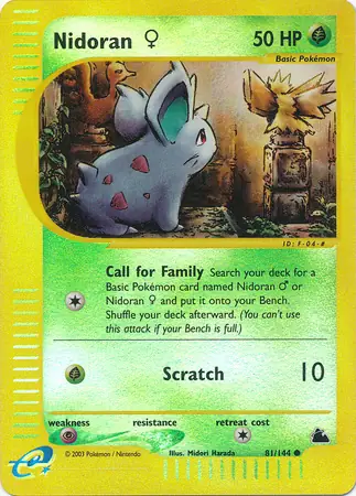 81/144 Nidoran♀ SK Common Reverse Holo