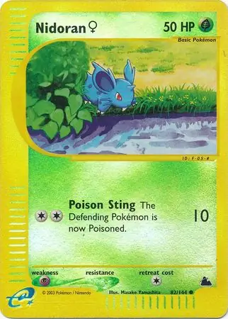 82/144 Nidoran♀ SK Common Reverse Holo