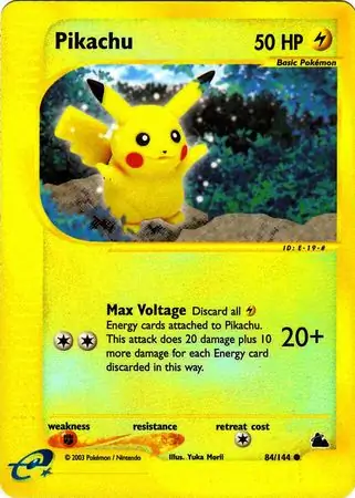 84/144 Pikachu SK Common Reverse Holo