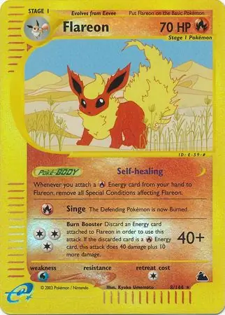 8/144 Flareon SK Rare Reverse Holo
