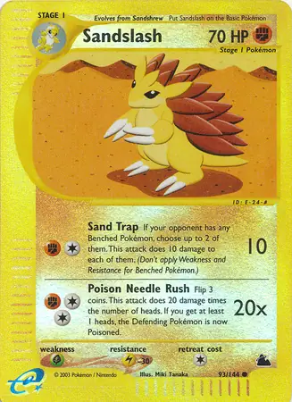 93/144 Sandslash SK Common Reverse Holo