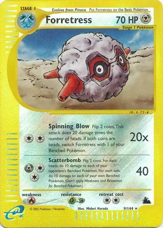 9/144 Forretress SK Rare Reverse Holo