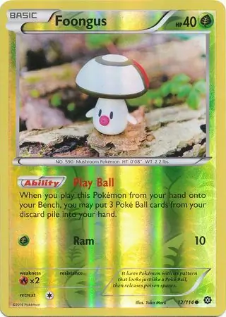 12/114 Foongus STS Common Reverse Holo