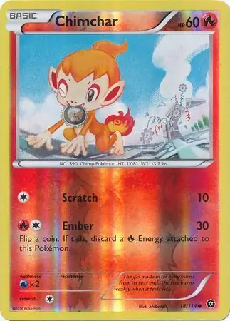 18/114 Chimchar STS Common Reverse Holo