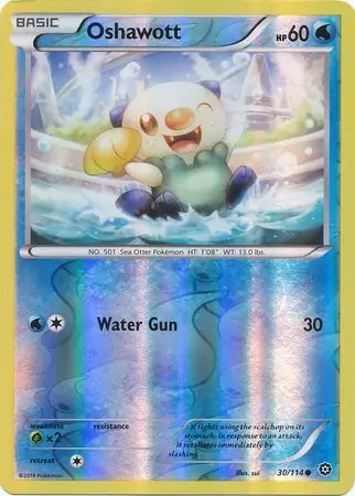30/114 Oshawott STS Common Reverse Holo