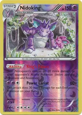 45/114 Nidoking STS Rare Reverse Holo