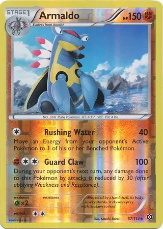 57/114 Armaldo STS Rare Reverse Holo