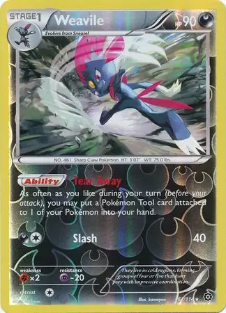 61/114 Weavile STS Rare Reverse Holo
