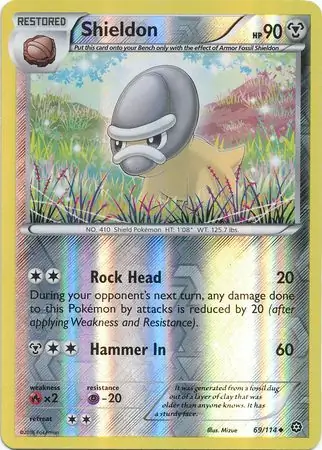 Shieldon Steam Siege 69/114 Uncommon Reverse Holo