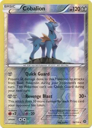 74/114 Cobalion STS Rare Reverse Holo