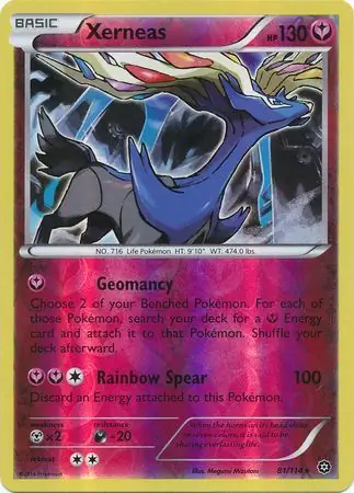 Xerneas Steam Siege 81/114 Rare Holo Reverse Holo