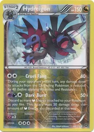 86/114 Hydreigon STS Rare Holo Reverse Holo