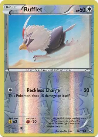 92/114 Rufflet STS Common Reverse Holo