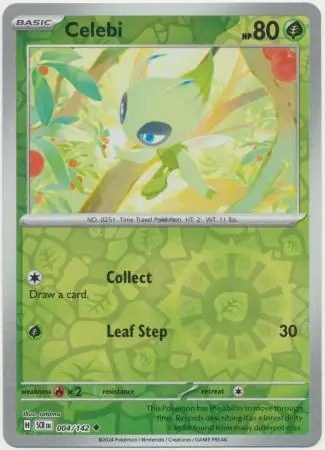 004/142 Celebi SCR Uncommon Reverse Holo