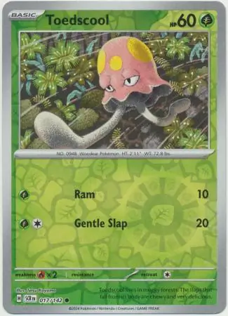 017/142 Toedscool SCR Common Reverse Holo