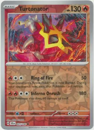 025/142 Turtonator SCR Common Reverse Holo