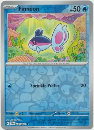 035/142 Finneon SCR Common Reverse Holo