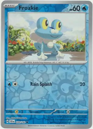 039/142 Froakie SCR Common Reverse Holo