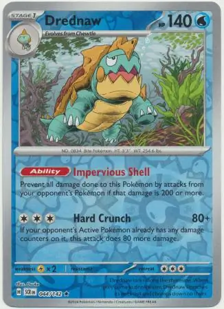 Drednaw Stellar Crown 044/142 Rare Reverse Holo