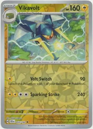 053/142 Vikavolt SCR Uncommon Reverse Holo