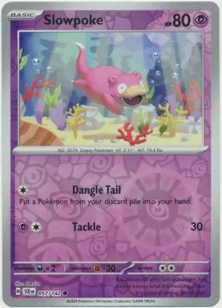 057/142 Slowpoke SCR Common Reverse Holo