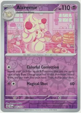 Alcremie Stellar Crown 065/142 Rare Reverse Holo